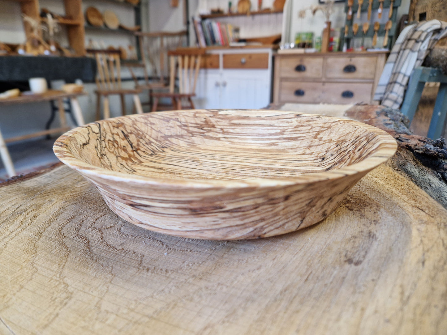 Beech wood bowl