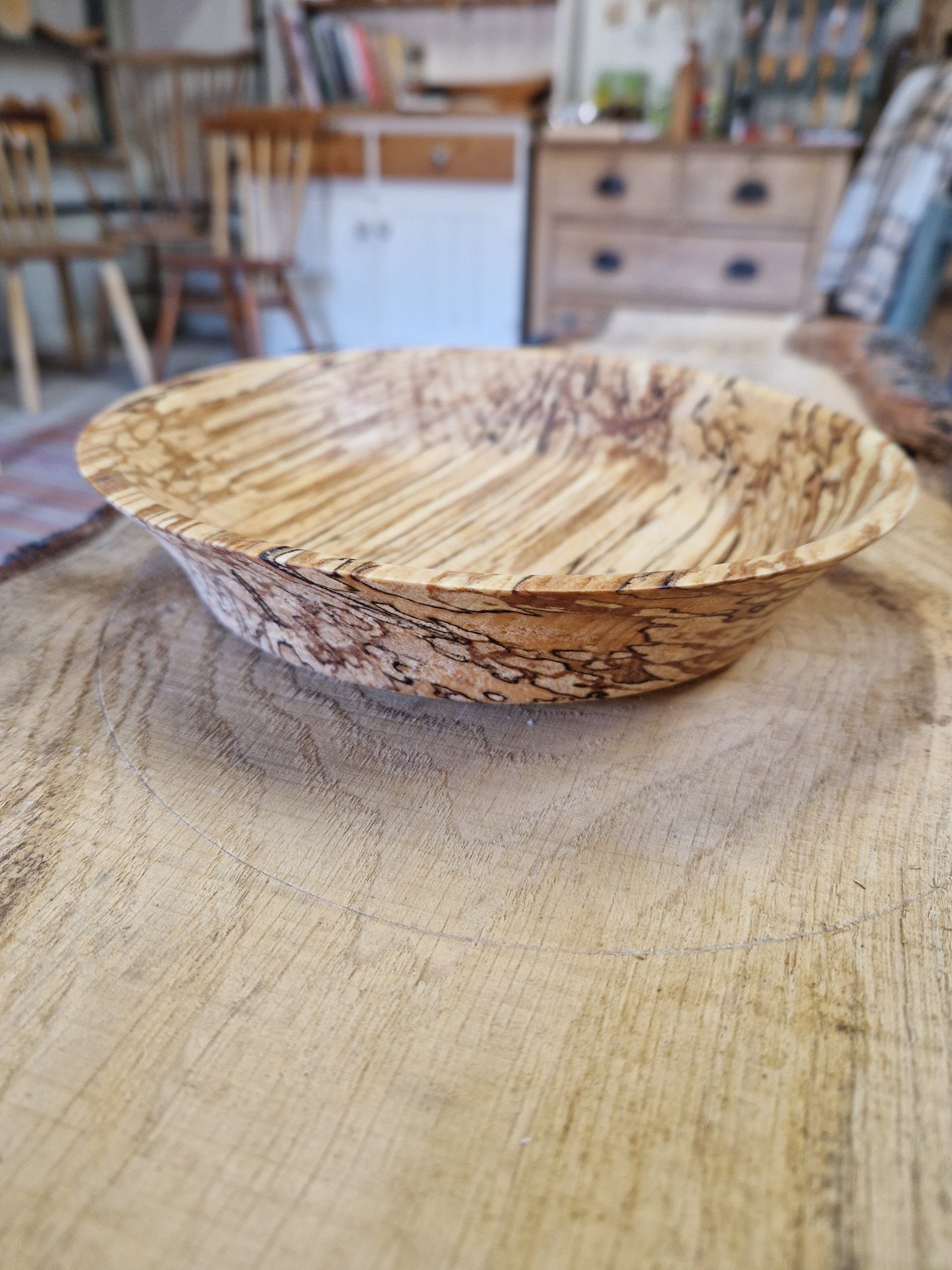 Beech wood bowl