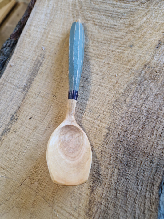 Hand carved eating spoon