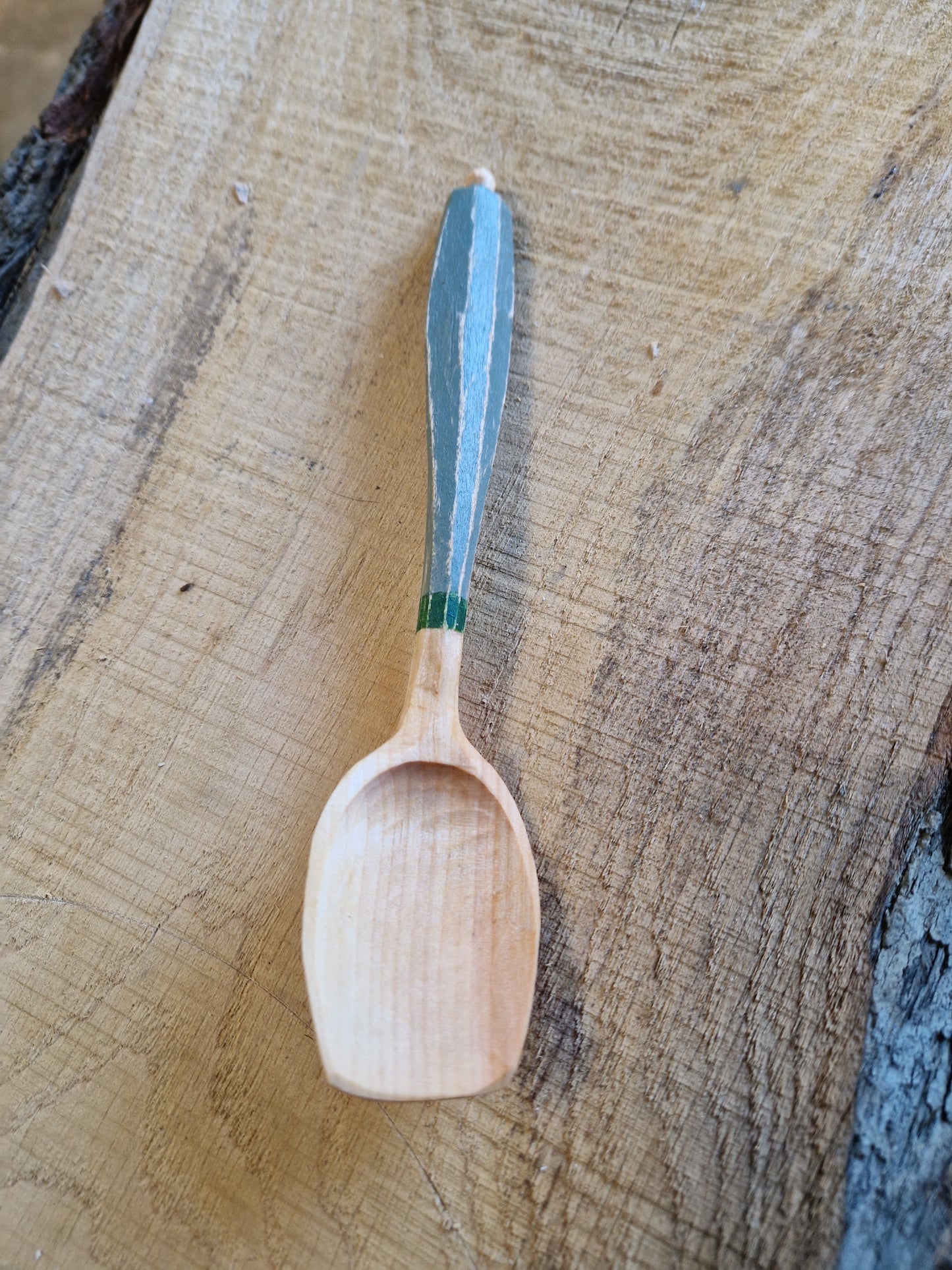 Hand carved eating spoon