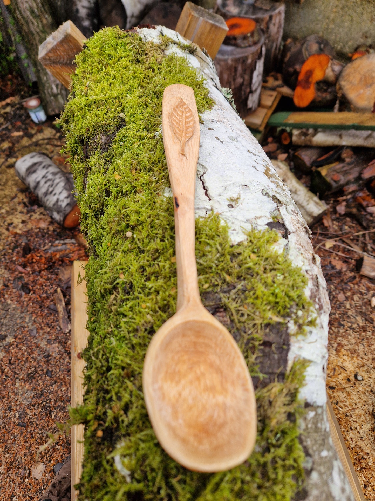Beech wood ladle