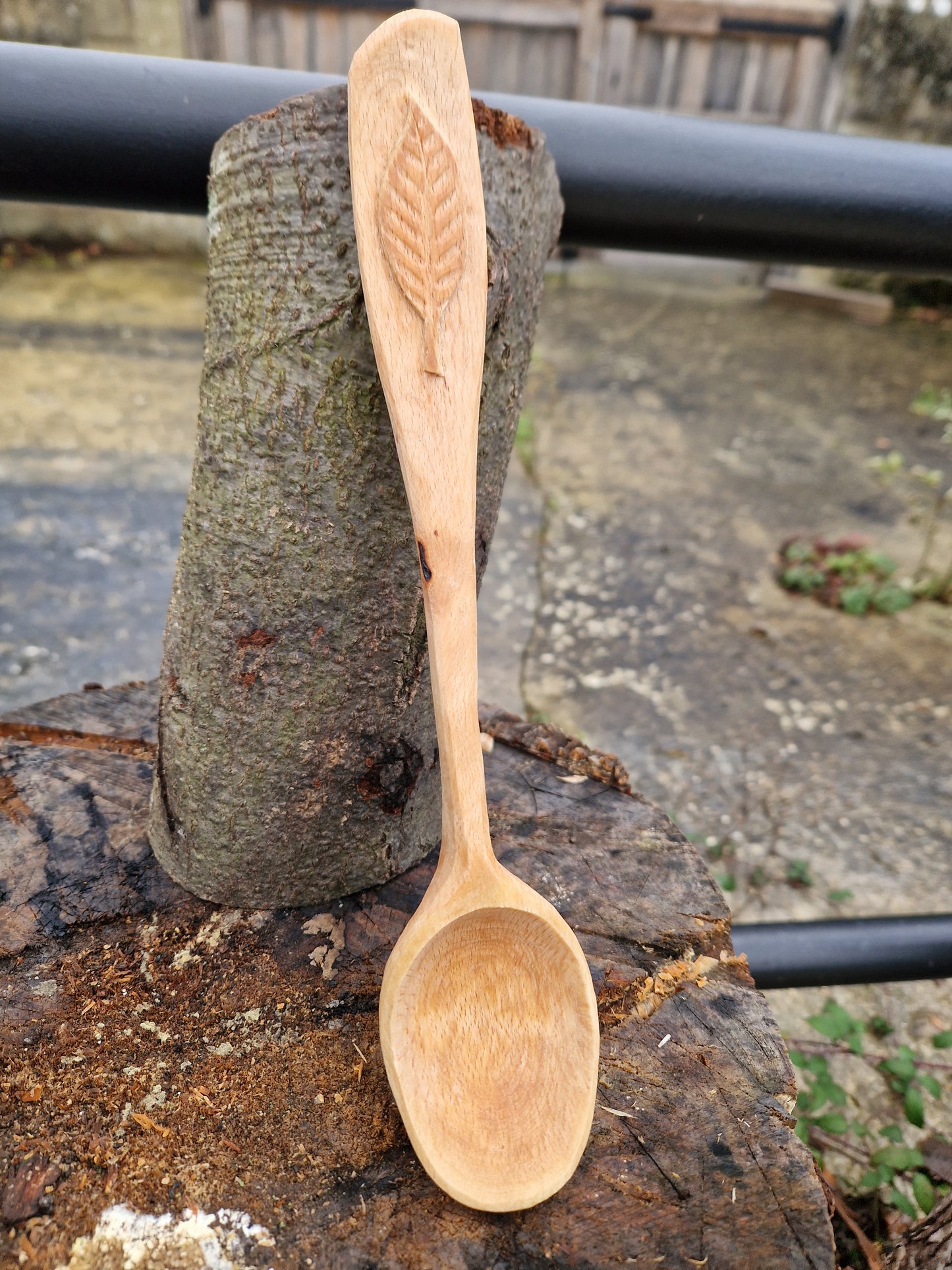 Beech wood ladle